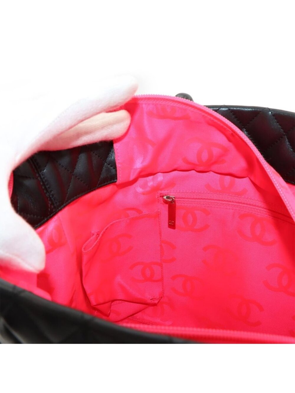 Chanel Cambon Line Large Tote Calfskin Black - Picture 8 of 10